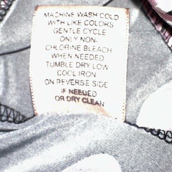 Philosophy XL elastic waist black floral skirt - Picture 5 of 5